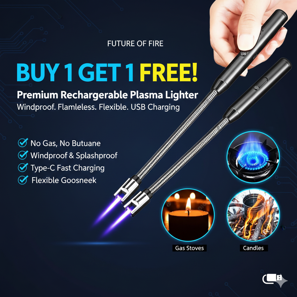 Rechargeable Electric Plasma Lighter-Windproof & USB Charging
