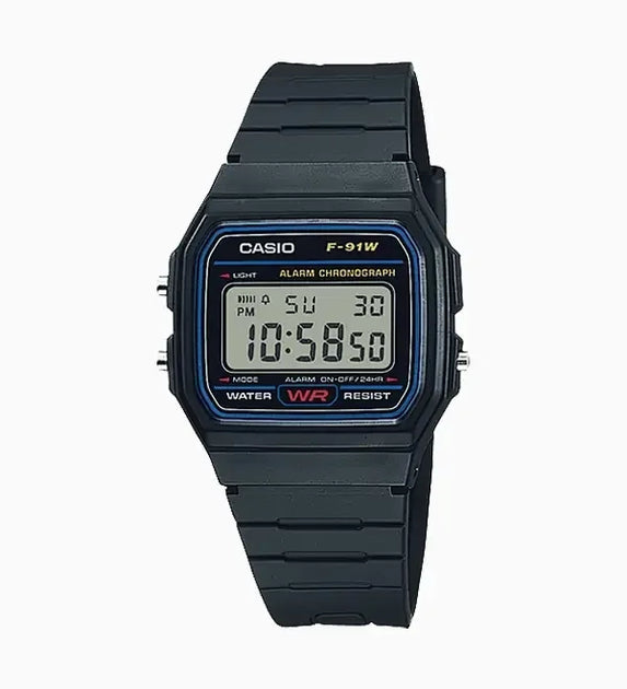 Original Casio - F-91W-1DG Digital Wrist Watch For Men's Waterproof