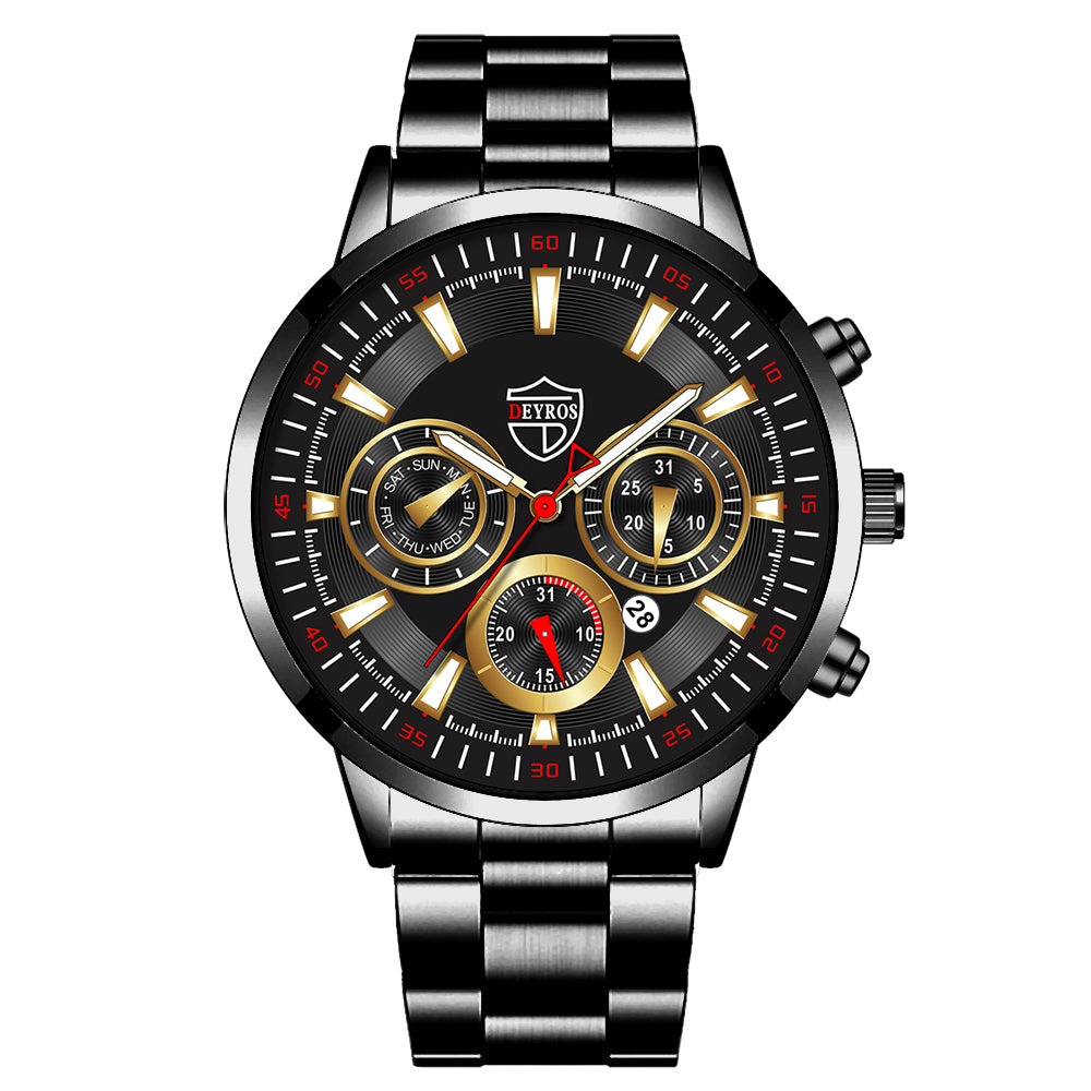 Luxury Fashion Men's Watch Stainless Steel